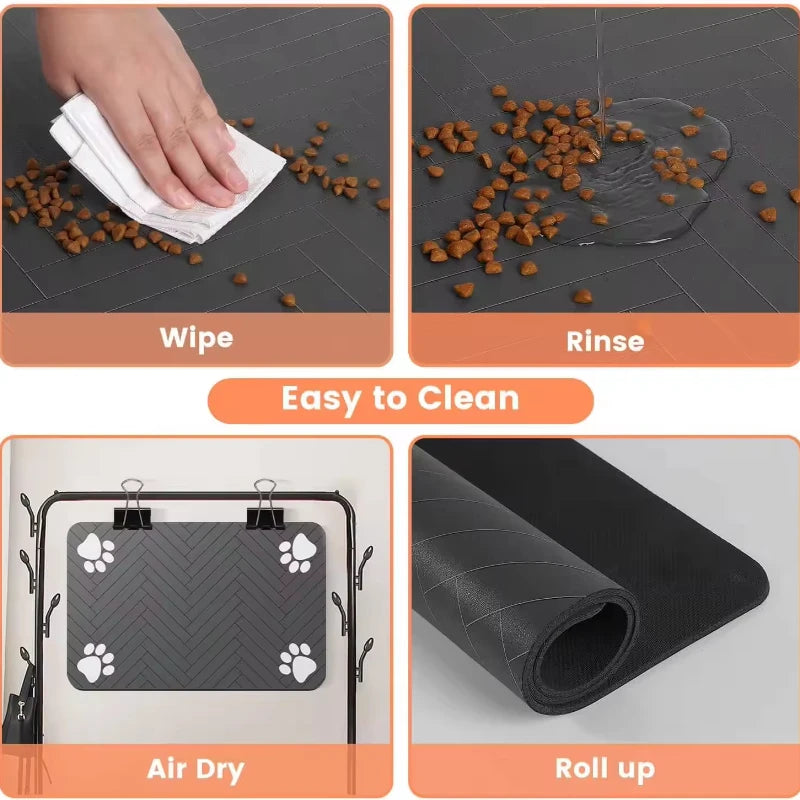 PawZone Pet Feeding Mat – Non-Slip & Waterproof