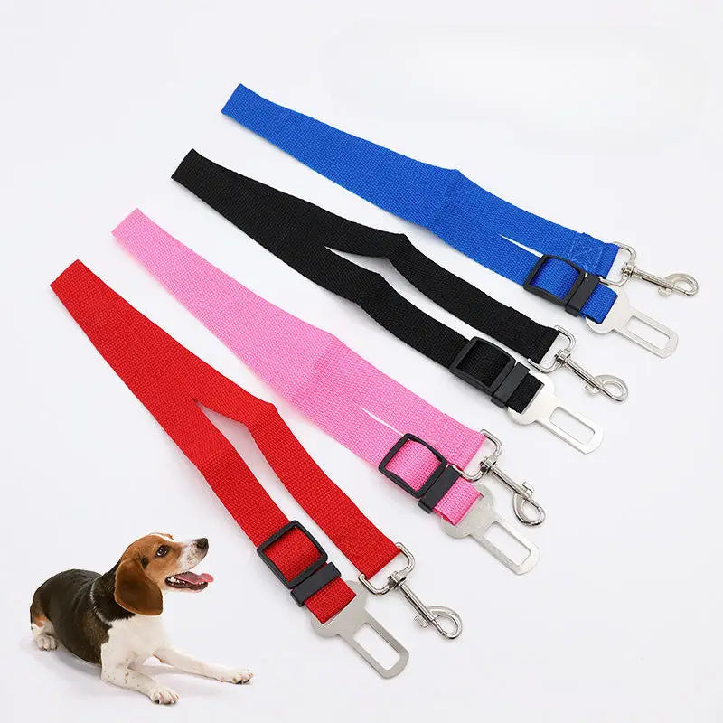 1/2pcs Adjustable Pet Cat Dog Car Seat Belt Pet Seat Vehicle Dog Harness Lead Clip Safety Lever Traction Dog Collars