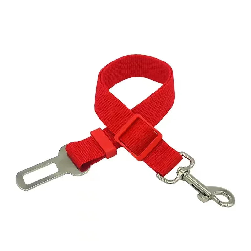 1/2pcs Adjustable Pet Cat Dog Car Seat Belt Pet Seat Vehicle Dog Harness Lead Clip Safety Lever Traction Dog Collars