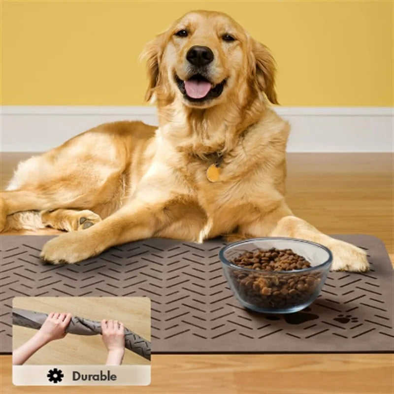 PawZone Pet Feeding Mat – Non-Slip & Waterproof