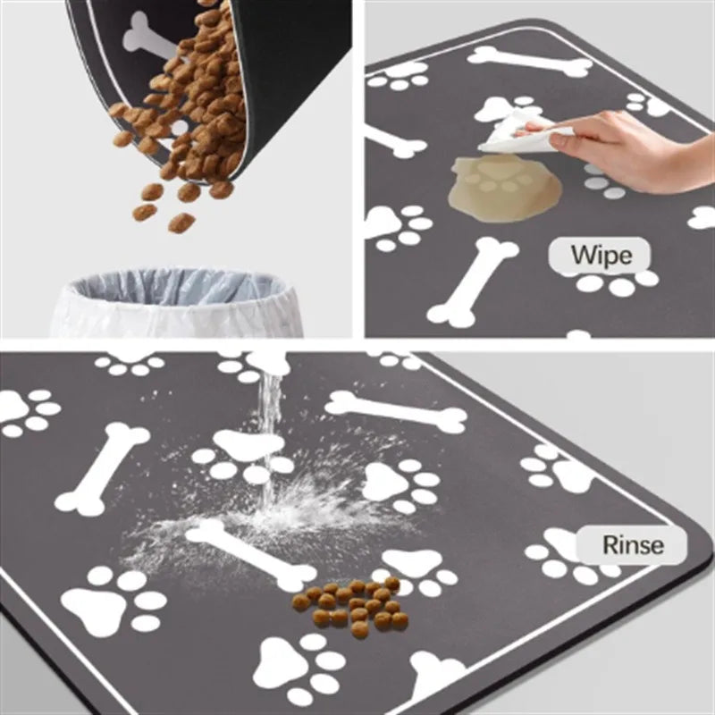 PawZone Pet Feeding Mat – Non-Slip & Waterproof