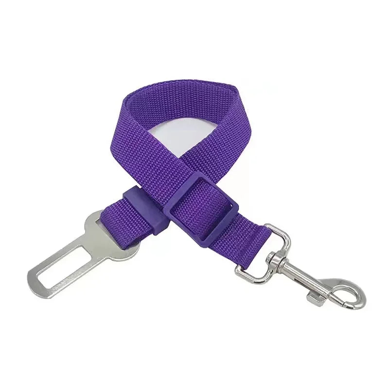 1/2pcs Adjustable Pet Cat Dog Car Seat Belt Pet Seat Vehicle Dog Harness Lead Clip Safety Lever Traction Dog Collars