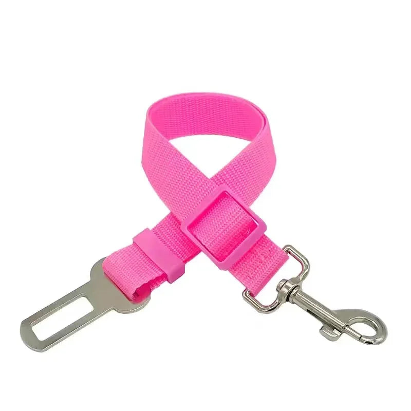 1/2pcs Adjustable Pet Cat Dog Car Seat Belt Pet Seat Vehicle Dog Harness Lead Clip Safety Lever Traction Dog Collars
