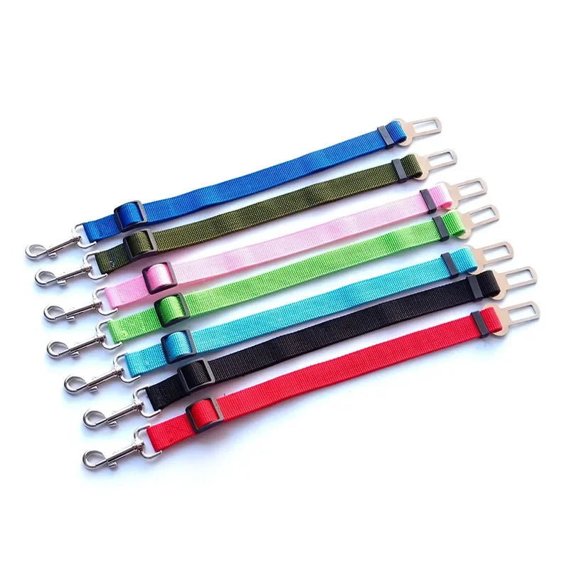 1/2pcs Adjustable Pet Cat Dog Car Seat Belt Pet Seat Vehicle Dog Harness Lead Clip Safety Lever Traction Dog Collars