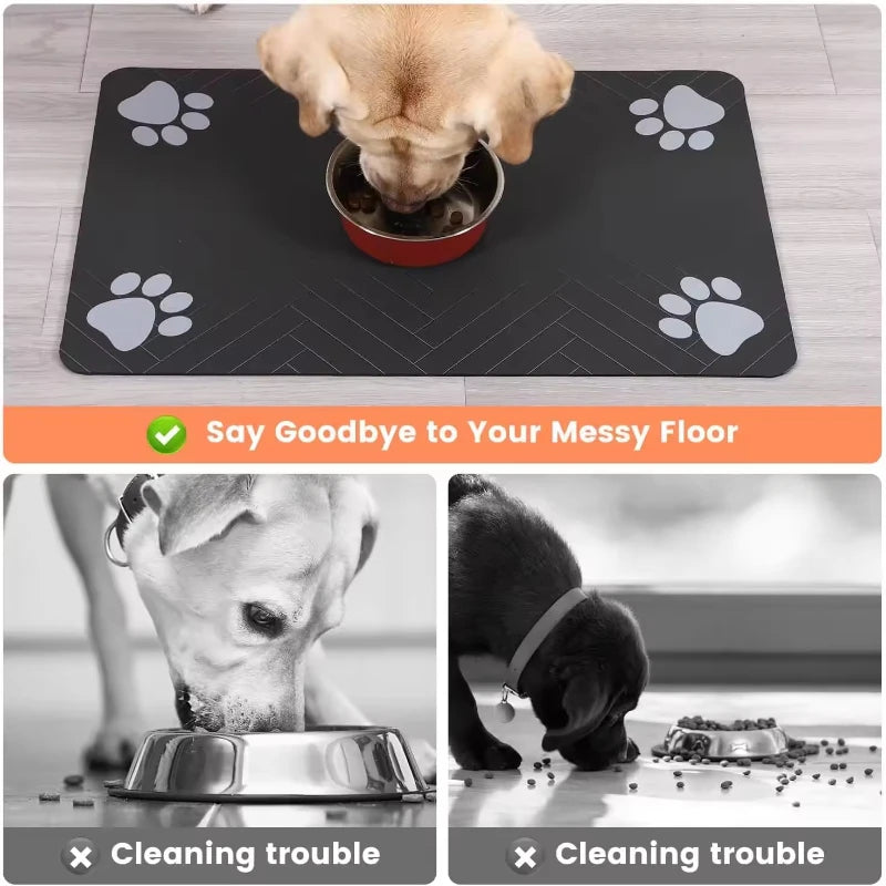 PawZone Pet Feeding Mat – Non-Slip & Waterproof